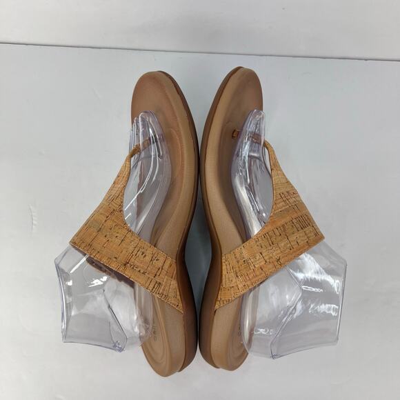 EUC Aetrex RITA Cork Orthotic Thong Wedge Sandal 745726-J. EU 42 10.5-11 - Picture 6 of 10